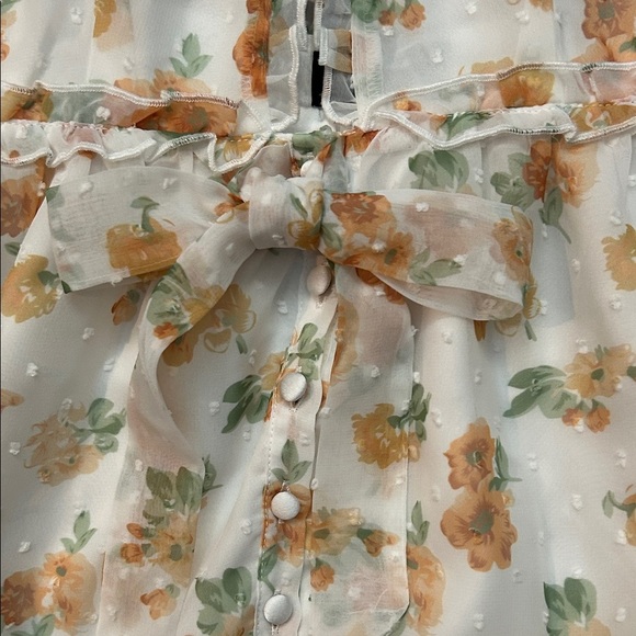 Majorelle Revolve Penny Dress in Misty Yellow, Ruffle Mini Dress, Size XXS - Picture 7 of 14